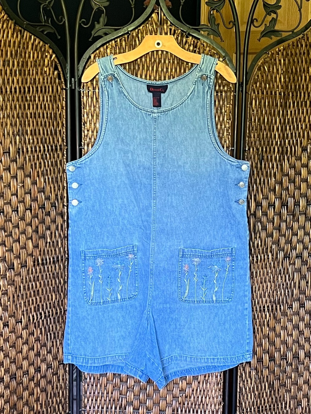 L Denim&Co Vintage Romper